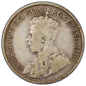 Canada 1915 25 Cents Quarter Silver Coin - Key Date