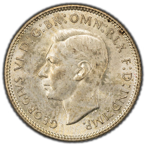 SOLD Australia 1942 D 6 Pence Silver Coin KM #38