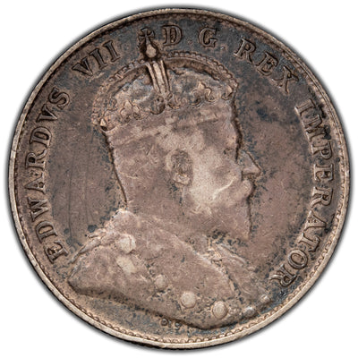 Canada 1903-H 10 Cents Dime Silver Coin - Very Fine