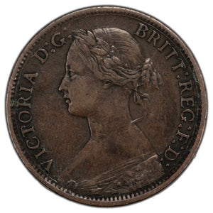 SOLD Great Britain 1867 Farthing Coin KM #747.2