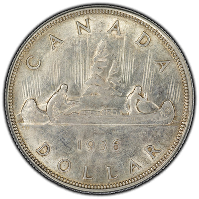 SOLD Canada 1936 $1 Dollar Silver Coin - EF-40