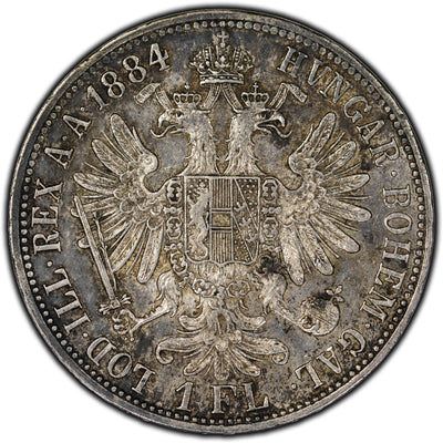 SOLD Austria 1884 Florin Silver Coin KM #2222