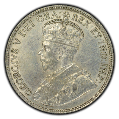 SOLD Canada 1929 50 Cents Silver Coin - EF-45