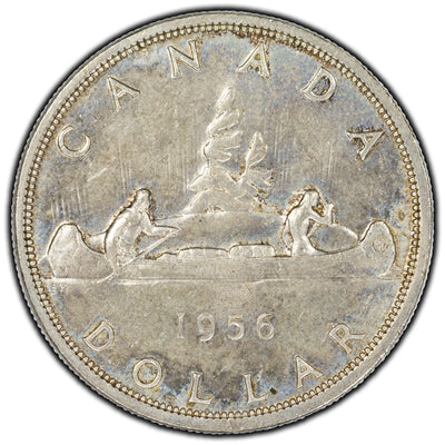 SOLD Canada 1956 $1 Dollar Silver Coin - AU-50