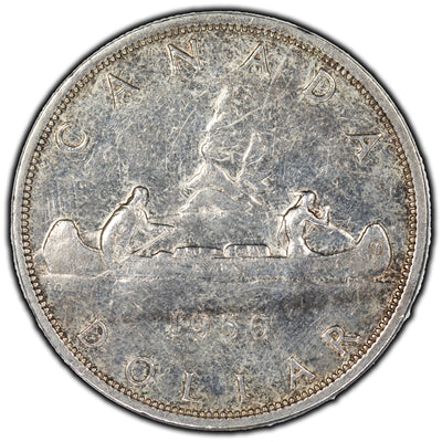 SOLD Canada 1956 $1 Dollar Silver Coin - Cleaned