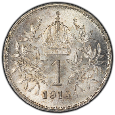 SOLD Austria 1914 Corona Silver Coin KM #2820