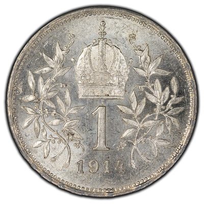 SOLD Austria 1914 Corona Silver Coin KM #2820
