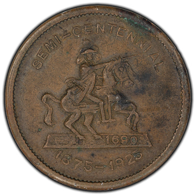 United States 1925 Gideon Chosen Few Semi Centennial Token