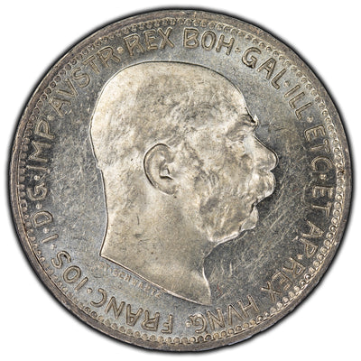 Austria 1916 Corona Silver Coin KM #2820