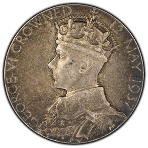 SOLD Great Britain 1937 King George VI Coronation Silver Medal Eimer #2046b