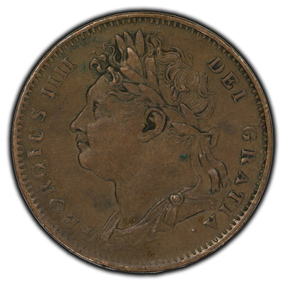 Great Britain 1826 Farthing Coin KM #697
