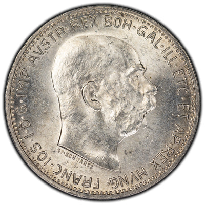 Austria 1915 Corona Silver Coin KM #2820