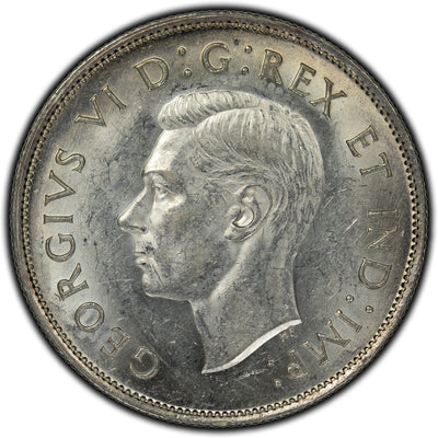 SOLD Canada 1940 50 Cents Silver Coin - AU-55