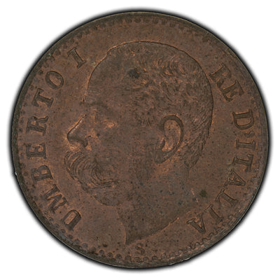 Italy 1899-R Centesimo Coin KM #29