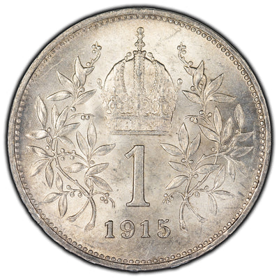Austria 1915 Corona Silver Coin KM #2820