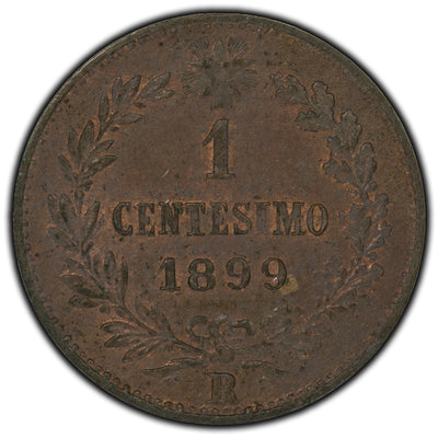 Italy 1899-R Centesimo Coin KM #29
