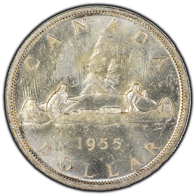 SOLD Canada 1955 $1 Dollar Silver Coin - Residue