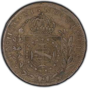 SOLD Brazil 1825 20 Reis Coin KM #360.2