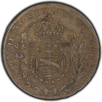 SOLD Brazil 1825 20 Reis Coin KM #360.2