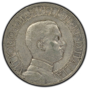 SOLD Italy 1912 1 Lira Silver Coin KM #45