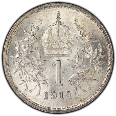 SOLD Austria 1914 Corona Silver Coin KM #2820