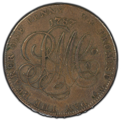 SOLD Great Britain 1787 Anglesey Druid Condor Token DH #2-252
