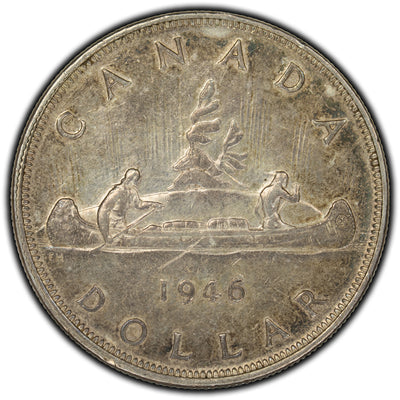 SOLD Canada 1946 $1 Dollar Silver Coin - EF-40