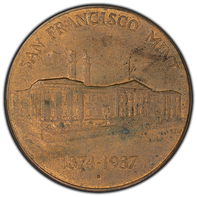 United States Treasury Department 1937 San Francisco Mint Token