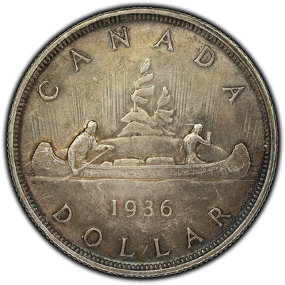 SOLD Canada 1936 $1 Dollar Silver Coin - AU-50