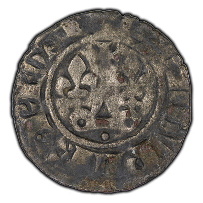 SOLD France 1285-1314 Philip IV Double Tournois Coin Dup #229A