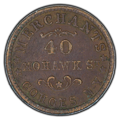 SOLD United States 1863 40 Mohawks Civil War Token NY #140a