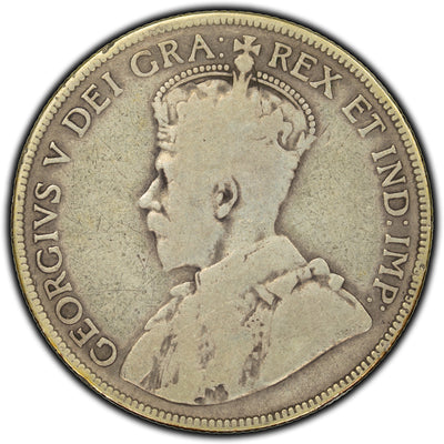 Canada 1931 50 Cents Silver Coin - VG-8