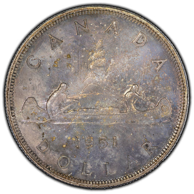 SOLD Canada 1951 $1 Dollar Silver Coin