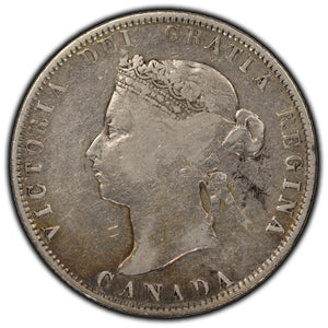 SOLD Canada 1871-H Obverse #2 25 Cents Silver Coin - Reverse Scratch