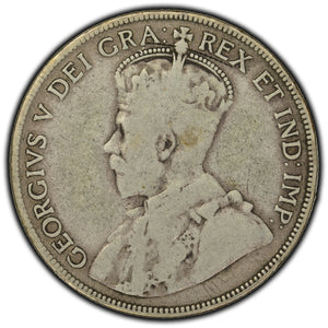 SOLD Canada 1931 50 Cents Silver Coin - VG-8