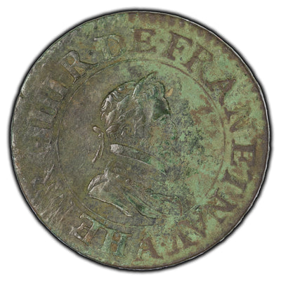SOLD France 1607A Henry IV Double Tournois Coin KM #16.1