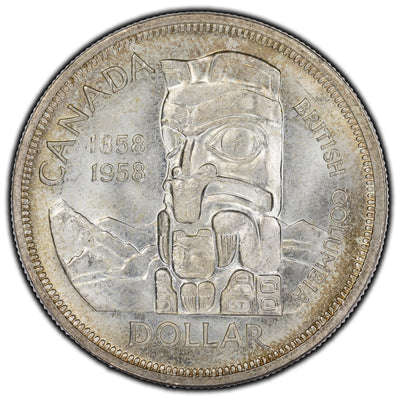 SOLD Canada 1958 $1 Dollar Silver Coin - MS-63