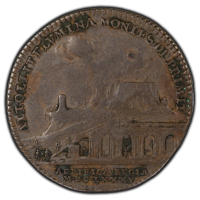 France 1685 Louis XIV Jeton Aqueduct At Maintenon Feu #6042