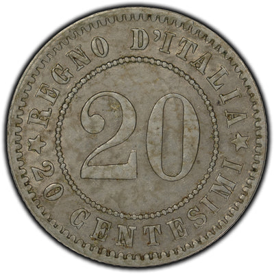 Italy 1894 20 Centesimi Coin KM #28.1
