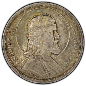SOLD Hungary 1938 5 Pengo Silver Coin KM #516