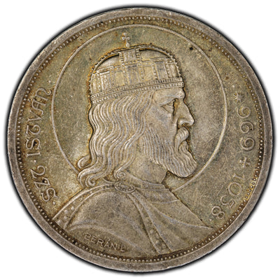 SOLD Hungary 1938 5 Pengo Silver Coin KM #516