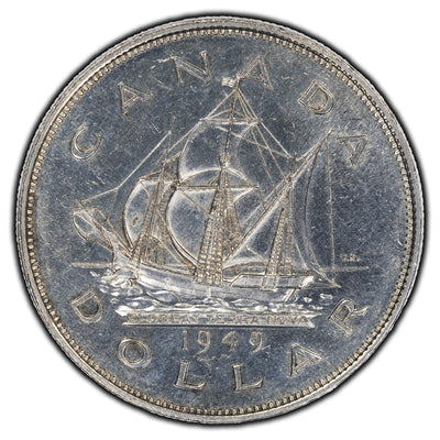 SOLD Canada 1949 $1 Dollar Silver Coin - Cleaned