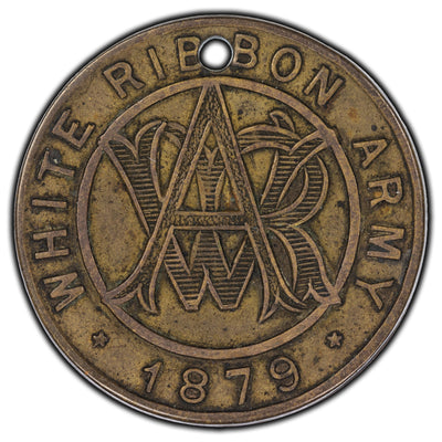 United States 1879 White Ribbon Army Token