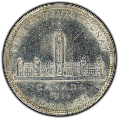 SOLD Canada 1939 $1 Dollar Silver Coin - AU-50