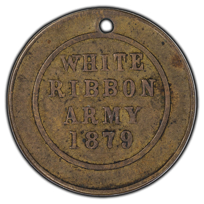 United States 1879 White Ribbon Army Token