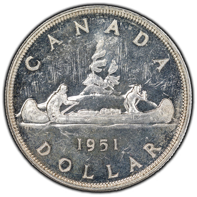 SOLD Canada 1951 $1 Dollar Silver Coin
