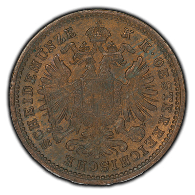 SOLD Austria 1885 Kreuzer Coin KM #2187