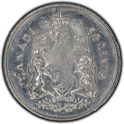 SOLD Canada 1973 50 Cents Error Coin - Weak / Adjustment Strike