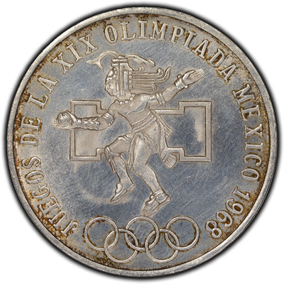 SOLD Mexico 1986 Olympics 25 Pesos Silver Coin KM #479
