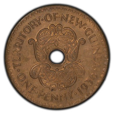 SOLD New Guinea 1936 Penny Coin KM #6